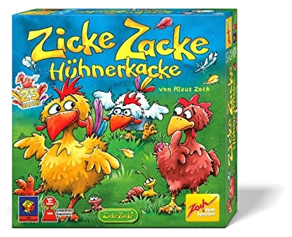 Alle Details zum Brettspiel Zicke Zacke Hühnerkacke (Kinderspiel des Jahres 1998) und ähnlichen Spielen