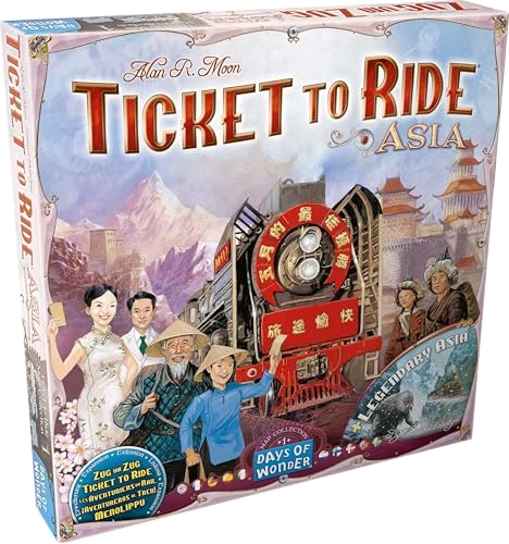 Alle Details zum Brettspiel Zug um Zug: Asien (1. Karten-Erweiterung) und ähnlichen Spielen