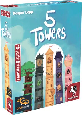 Alle Details zum Brettspiel 5 Towers und ähnlichen Spielen