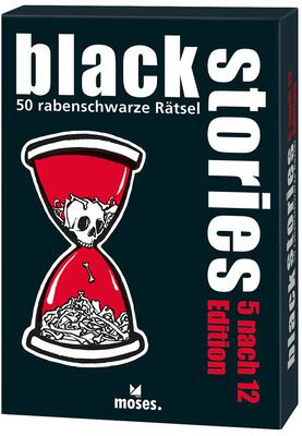Alle Details zum Brettspiel Black Stories: 5 nach 12 Edition und ähnlichen Spielen