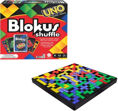 Alle Details zum Brettspiel Blokus Shuffle: UNO Edition und ähnlichen Spielen