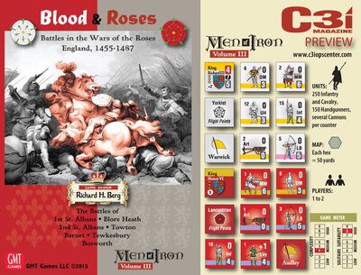 Alle Details zum Brettspiel Blood & Roses und ähnlichen Spielen