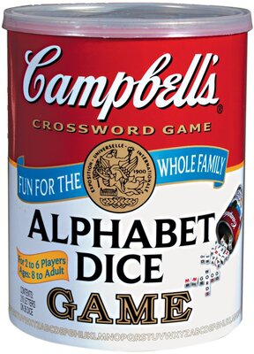 Alle Details zum Brettspiel Campbell's Alphabet Dice Game und ähnlichen Spielen
