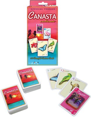 Alle Details zum Brettspiel Canasta Caliente und ähnlichen Spielen