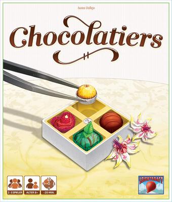 Alle Details zum Brettspiel Chocolatiers und ähnlichen Spielen