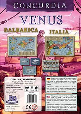 Alle Details zum Brettspiel Concordia Venus: Balearica / Italia und ähnlichen Spielen