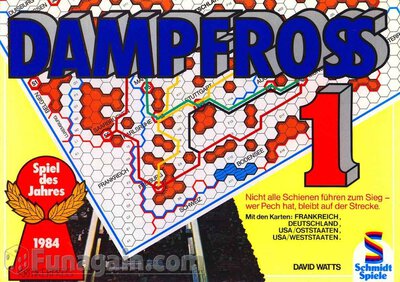 Alle Details zum Brettspiel Dampfross (Spiel des Jahres 1984) und ähnlichen Spielen
