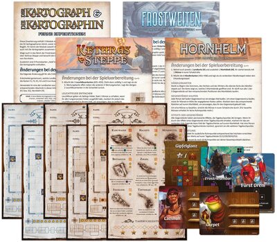 Alle Details zum Brettspiel Der Kartograph & Die Kartographin: Ferne Expeditionen (Erweiterung) und ähnlichen Spielen