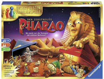 Alle Details zum Brettspiel Der Zerstreute Pharao und ähnlichen Spielen