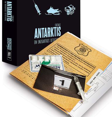 Alle Details zum Brettspiel Detective Stories: Antarktis Fatale (2. Fall) und Ã¤hnlichen Spielen