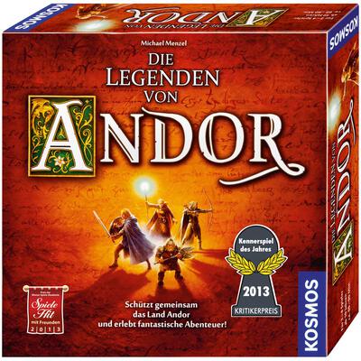 Alle Details zum Brettspiel Die Legenden von Andor (Kennerspiel des Jahres 2013) und ähnlichen Spielen