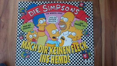 Alle Details zum Brettspiel Die Simpsons: Mach dir keinen Fleck ins Hemd! und ähnlichen Spielen