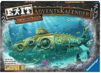 Alle Details zum Brettspiel EXIT Adventskalender: Das gesunkene U-Boot und ähnlichen Spielen