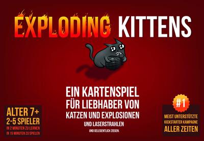 Alle Details zum Brettspiel Exploding Kittens und ähnlichen Spielen