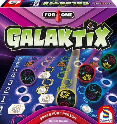 Alle Details zum Brettspiel For One: Galaktix und ähnlichen Spielen