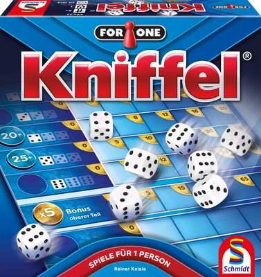 Alle Details zum Brettspiel For One: Kniffel und ähnlichen Spielen