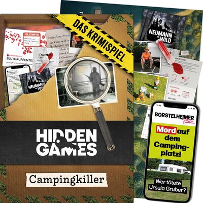 Alle Details zum Brettspiel Hidden Games - Tatort: Campingkiller und ähnlichen Spielen