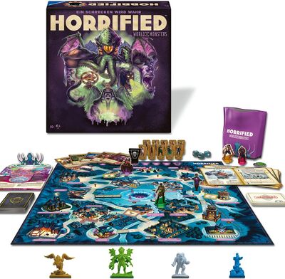 Alle Details zum Brettspiel Horrified: World of Monsters und ähnlichen Spielen