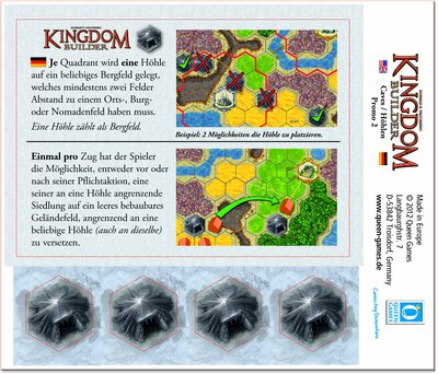 Alle Details zum Brettspiel Kingdom Builder: Höhlen (2. Mini-Erweiterung) und ähnlichen Spielen