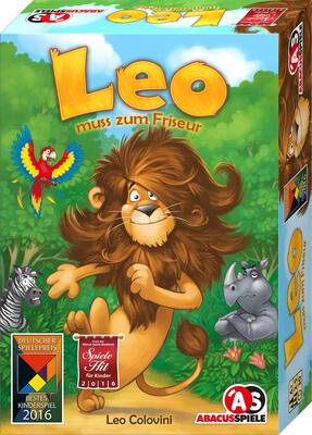Alle Details zum Brettspiel Leo muss zum Friseur (Deutscher Kinderspielpreis 2016 Gewinner) und ähnlichen Spielen
