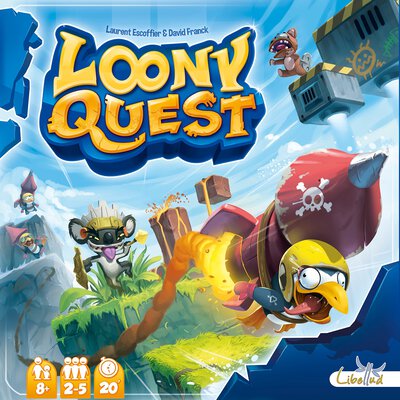 Alle Details zum Brettspiel Loony Quest und ähnlichen Spielen