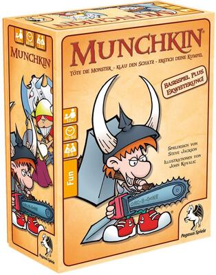 Alle Details zum Brettspiel Munchkin 1+2 und ähnlichen Spielen