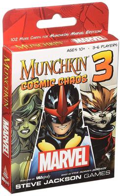 Alle Details zum Brettspiel Munchkin Marvel 3: Cosmic Chaos und ähnlichen Spielen