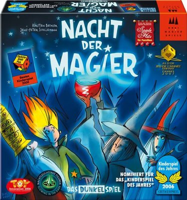 Alle Details zum Brettspiel Nacht der Magier (Deutscher Kinderspielpreis 2006 Gewinner) und ähnlichen Spielen