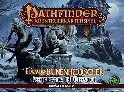 Alle Details zum Brettspiel Pathfinder Abenteuerkartenspiel: Das Erwachen der Runenherrscher #2 - Die Häutermorde (Abenteuerset-Erweiterung) und ähnlichen Spielen