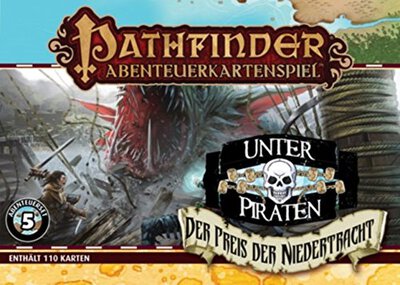 Alle Details zum Brettspiel Pathfinder Abenteuerkartenspiel: Unter Piraten #5 – Der Preis der Niedertracht (Abenteuerset-Erweiterung) und ähnlichen Spielen