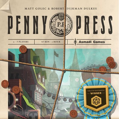 Alle Details zum Brettspiel Penny Press und ähnlichen Spielen