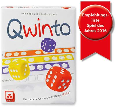 Alle Details zum Brettspiel Qwinto und ähnlichen Spielen
