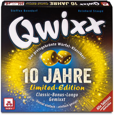 Alle Details zum Brettspiel Qwixx: 10 Jahre Limited-Edition und ähnlichen Spielen