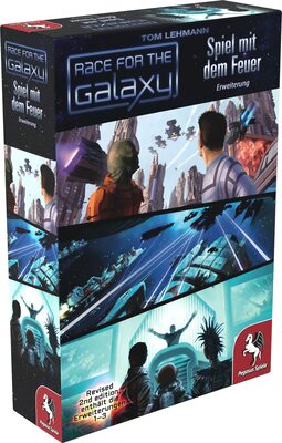 Alle Details zum Brettspiel Race for the Galaxy: Spiel mit dem Feuer (Erweiterung) und ähnlichen Spielen