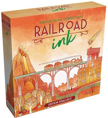 Alle Details zum Brettspiel Railroad Ink: Edition Knallrot und Ã¤hnlichen Spielen