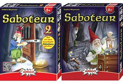 Alle Details zum Brettspiel Saboteur 1+2 Set und ähnlichen Spielen