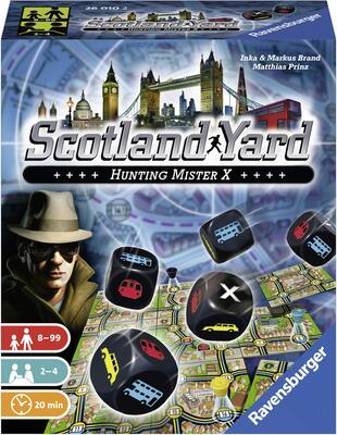 Alle Details zum Brettspiel Scotland Yard: Das Würfelspiel - Hunting Mister X und ähnlichen Spielen