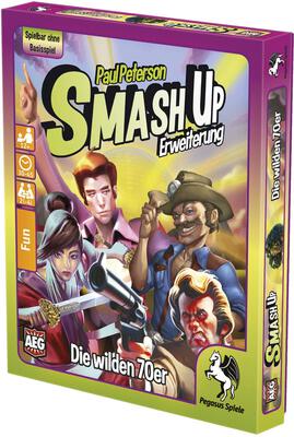 Alle Details zum Brettspiel Smash Up: Die wilden 70er (Erweiterung) und ähnlichen Spielen