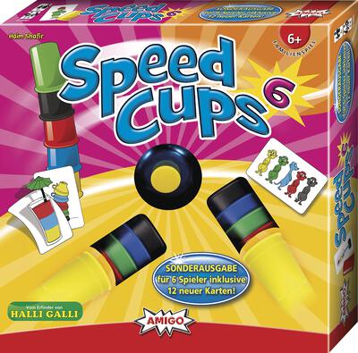 Alle Details zum Brettspiel Speed Cups⁶ und ähnlichen Spielen