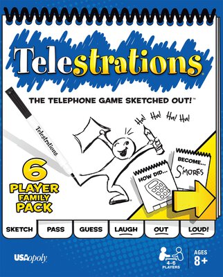 Alle Details zum Brettspiel Telestrations: 6 Player Family Pack und ähnlichen Spielen