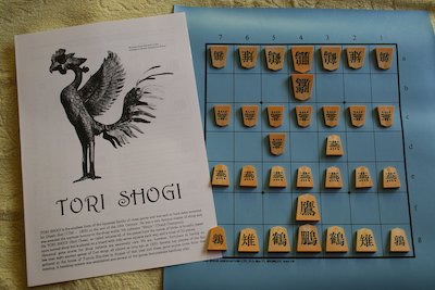 Alle Details zum Brettspiel Tori Shogi und ähnlichen Spielen