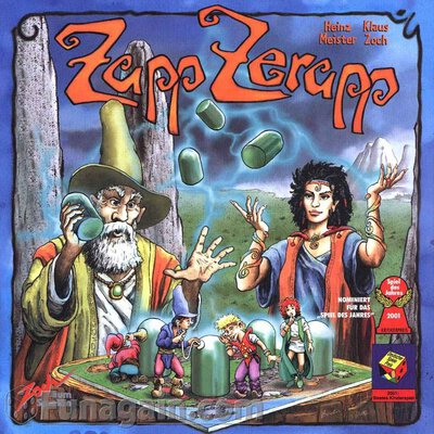 Alle Details zum Brettspiel Zapp Zerapp (Deutscher Kinderspielpreis 2001 Gewinner) und Ã¤hnlichen Spielen