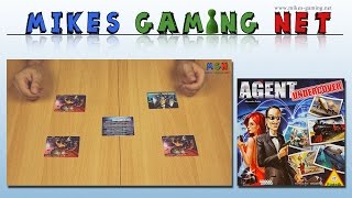 YouTube Review vom Spiel "Agent Undercover 2" von Mikes Gaming Net - Brettspiele
