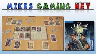 YouTube Review vom Spiel "I Say, Holmes! (Second Edition)" von Mikes Gaming Net - Brettspiele