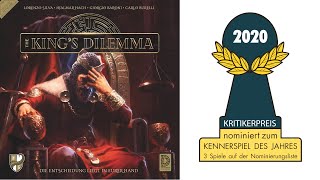 YouTube Review vom Spiel "The King's Dilemma" von Spiel des Jahres