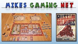 YouTube Review vom Spiel "Russian Railroads (Deutscher Spielepreis 2014 Gewinner)" von Mikes Gaming Net - Brettspiele