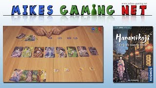 YouTube Review vom Spiel "Hanamikoji" von Mikes Gaming Net - Brettspiele