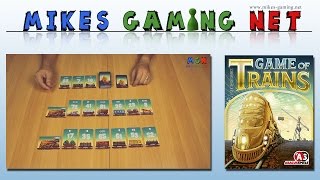 YouTube Review vom Spiel "Game of Trains" von Mikes Gaming Net - Brettspiele