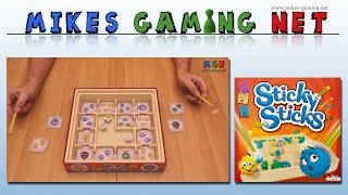 YouTube Review vom Spiel "Sticky Stickz" von Mikes Gaming Net - Brettspiele