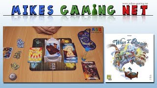 YouTube Review vom Spiel "When I Dream" von Mikes Gaming Net - Brettspiele